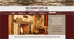 Desktop Screenshot of nevilmasonry.com