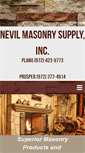 Mobile Screenshot of nevilmasonry.com